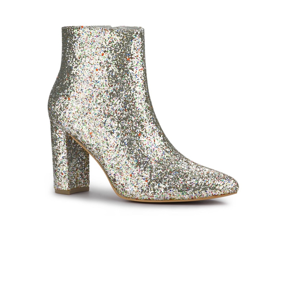 EUC Allegra K Glitter Boots